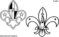 A coloring page of logos worldwide